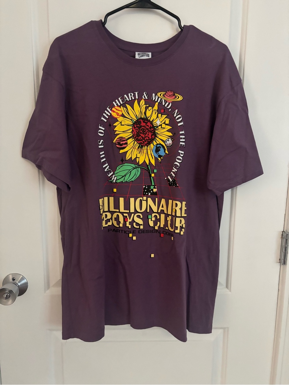 Billionaire Boys Club Purple Sunflower Planet Graphic Tee